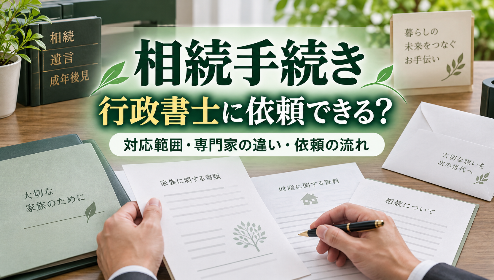 相続手続きの代行は行政書士に依頼できる？対応範囲・専門家の違い・依頼の流れを解説