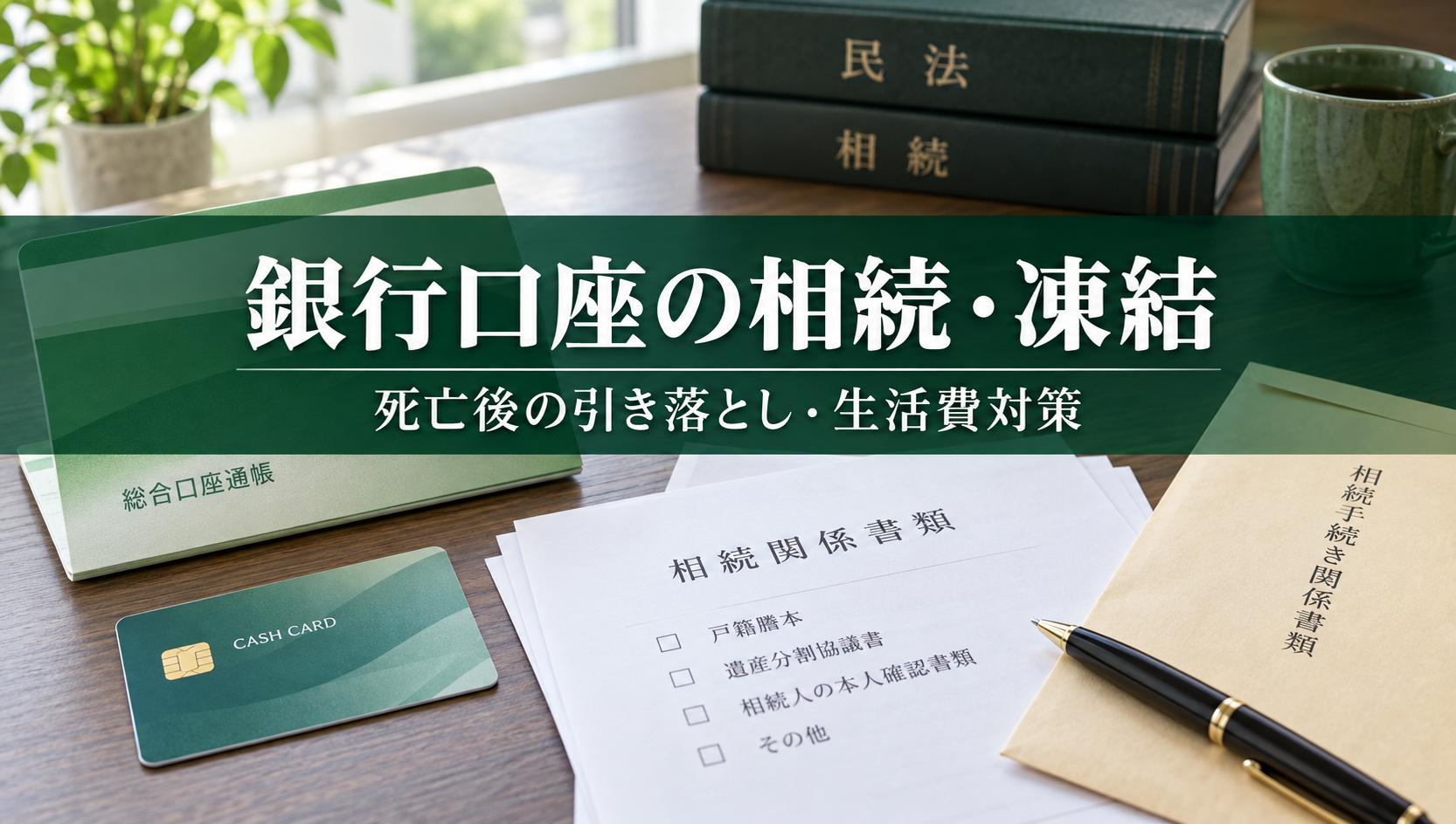 銀行口座は死亡後いつ凍結される？相続時の引き落とし・葬儀費用・解除手続きを解説